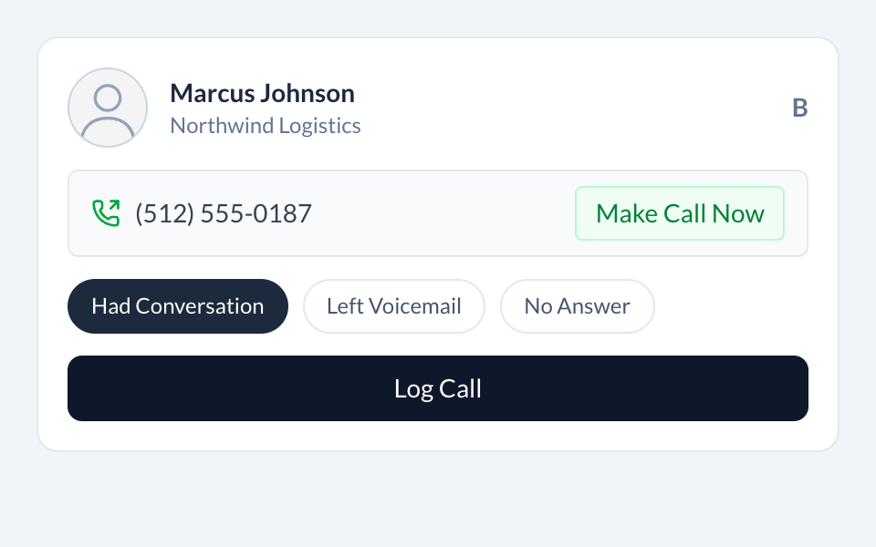 One-Click Calls preview