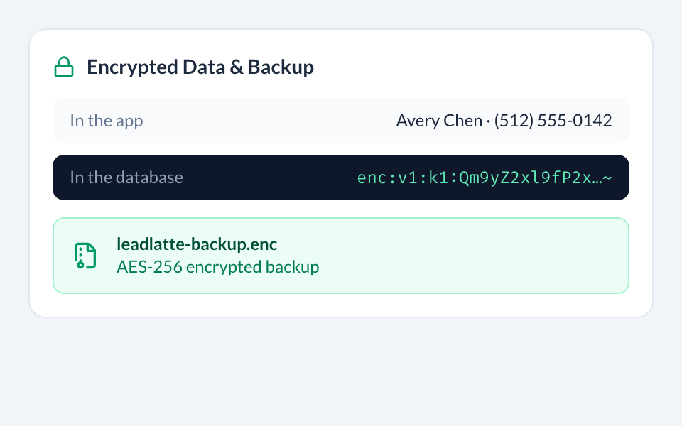 Encrypted Data & Backup preview