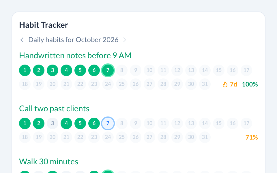 Habit Tracker preview
