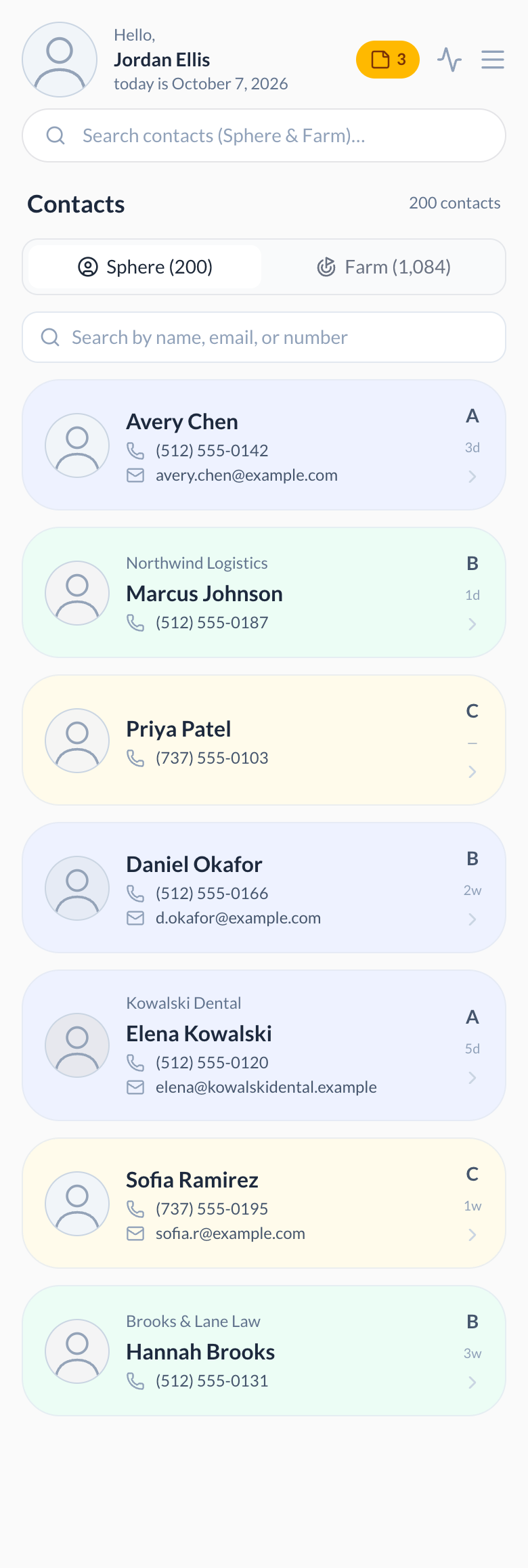 People on mobile